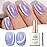 Born Pretty Cat Magnetic Eye Gel Nail Polish, Fairy Purple Glitter Cat Magnetic Gel Nail Polish for Nail Art Manicure Salon DIY at Home 15ML