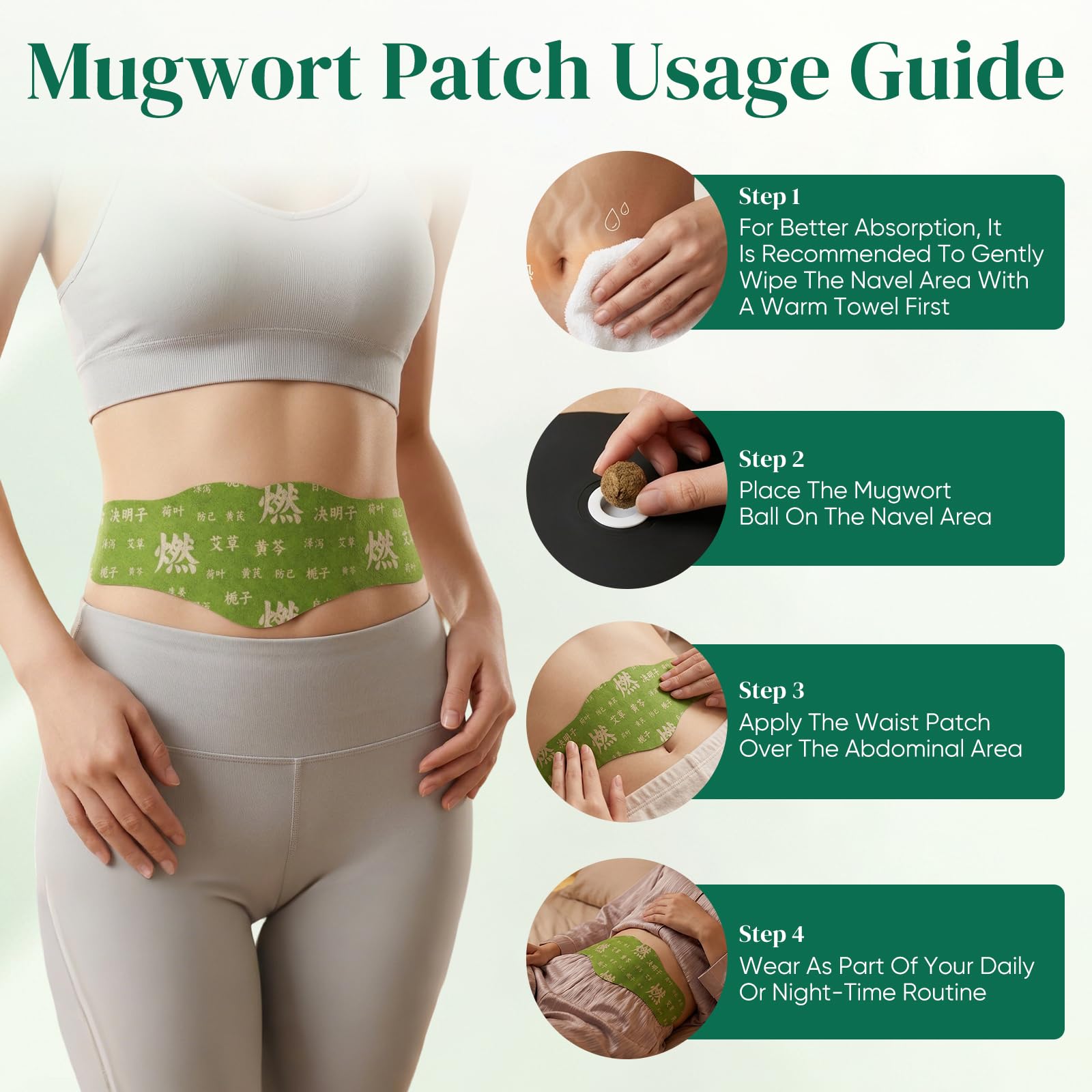 2 Box Herbal Patch Pad Balance,Mugwort Herbal Navel Patches,Long-Lasting Abdominal Comfort(1 Boxes 5 Piece) — Amazon image 8