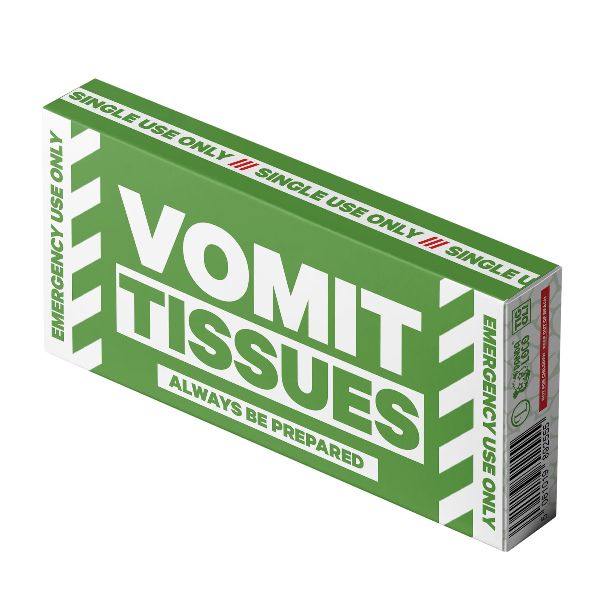 Wank/Shart/Vomit Taschentücher mit Box Witz Gag Funny + Biohazard Beutel (Erbrochenes Taschentücher)