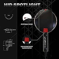 Vista 9 de GOODSMANN HID - Foco de barco de 12 V CC con cable de extensión para encendedor de cigarrillos de coche de 10 pies