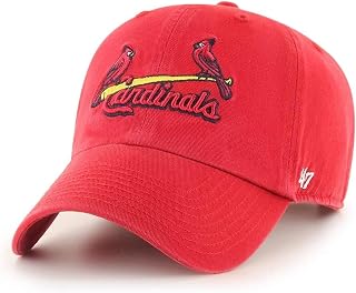 Brand MLB Cooperstown Primary Logo Clean Up Adjustable Baseball Cap Hat, Adult One Size Fits All