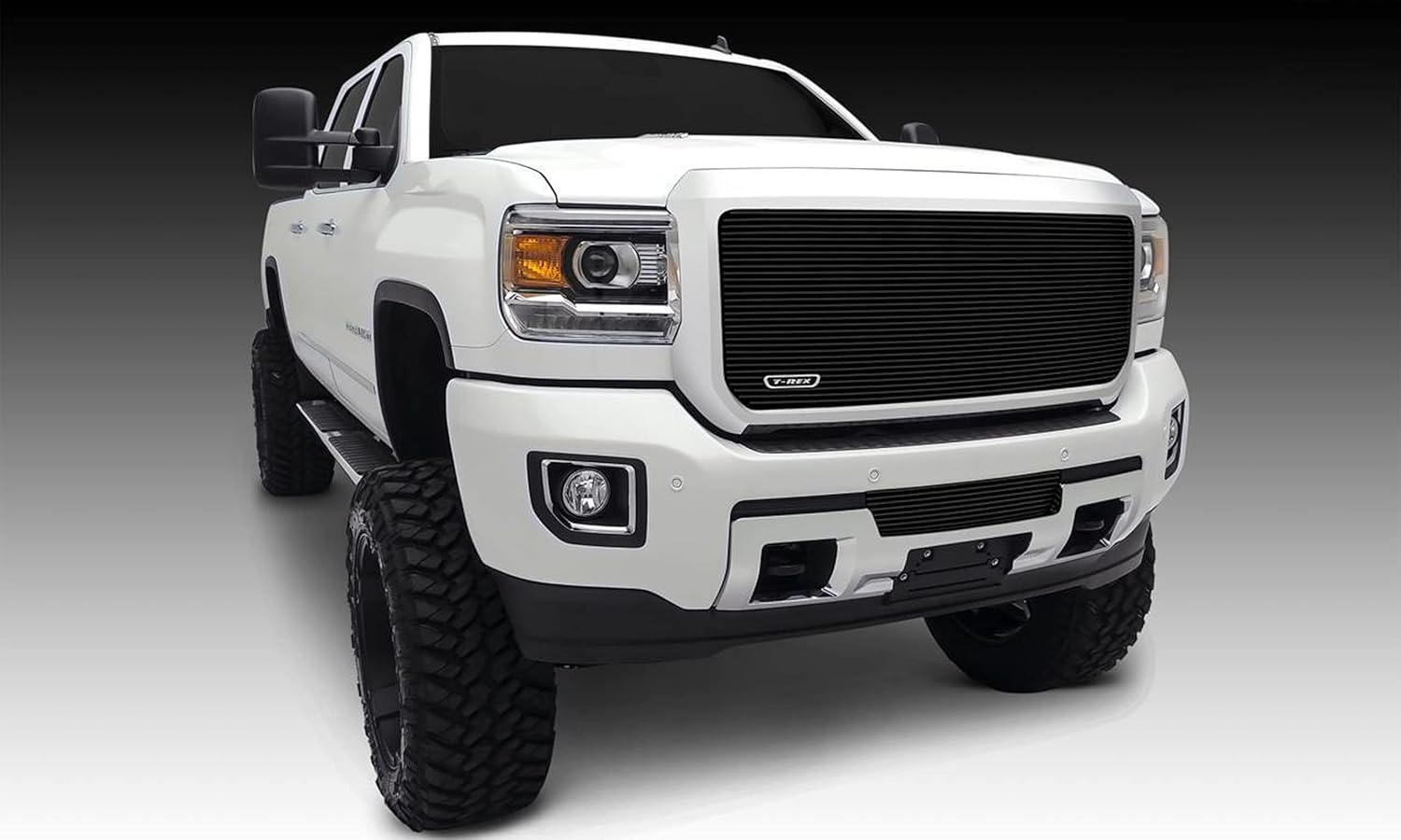 T-Rex Grilles 2015-2019 Sierra HD Billet Bumper Grille, Black, 1 Pc, Insert - PN #25211B