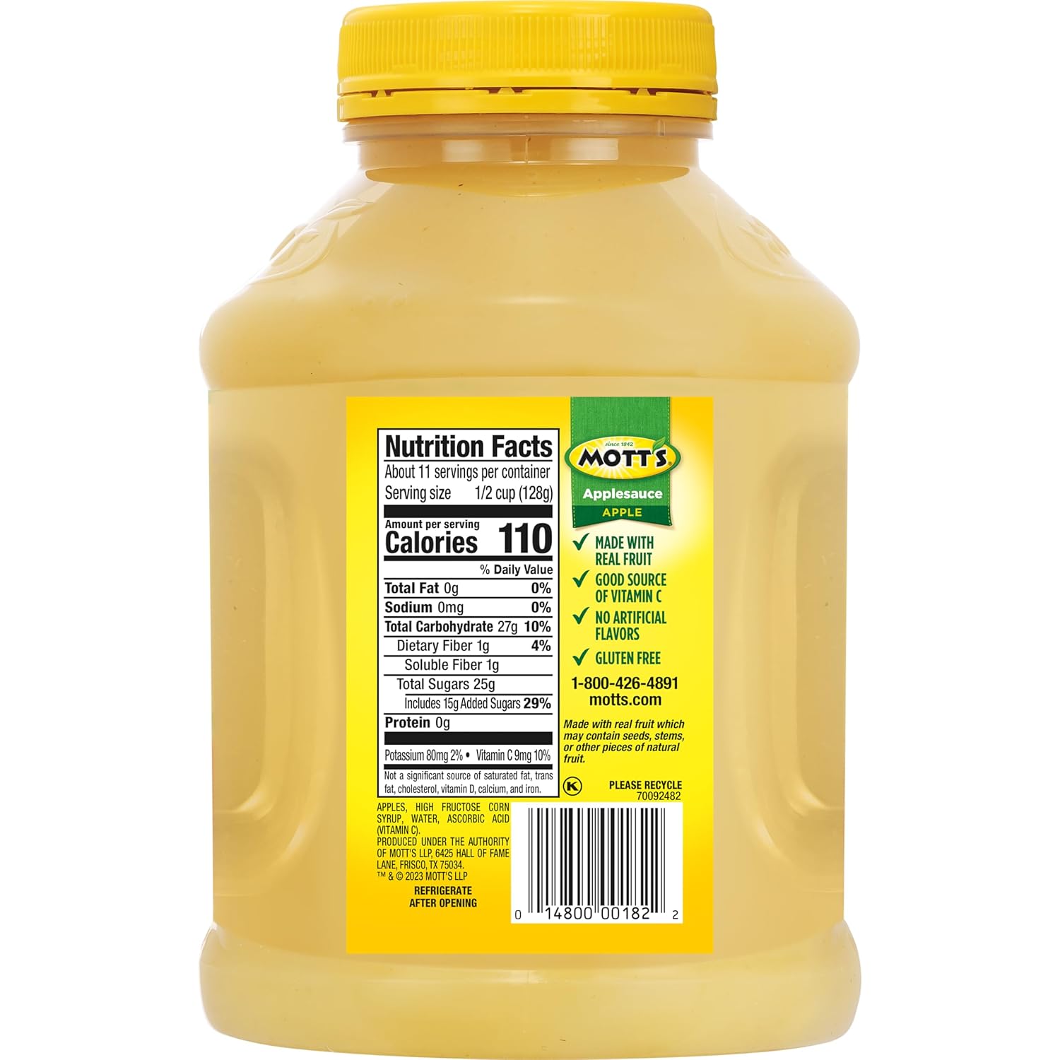 Mott's Applesauce, 48 Ounce Jar (Pack of 8)