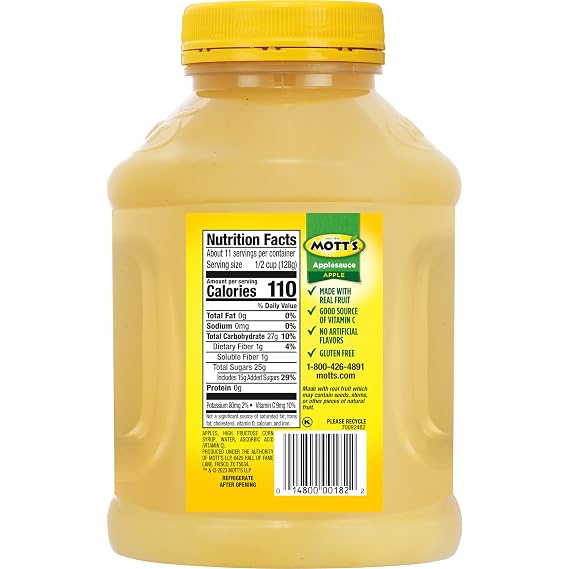 Mott's Applesauce, 48 Ounce Jar (Pack of 8)