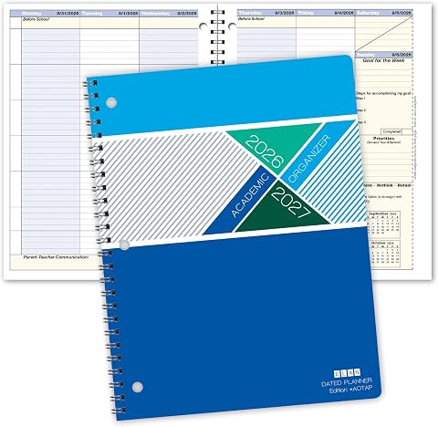 Elan Publishing Company Student Academic Organizer - 8.5" x 11" Weekly View;...