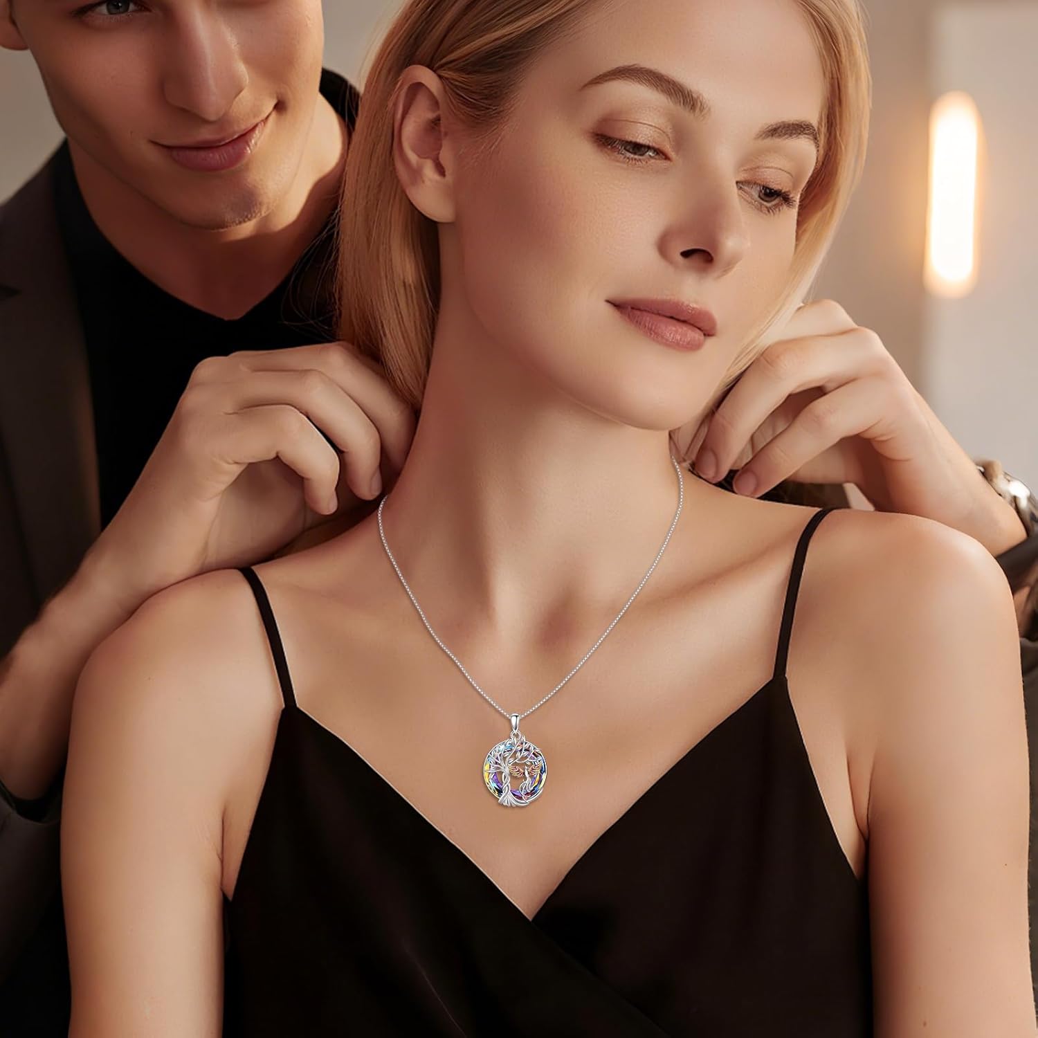 ONEFINITY Phoenix Necklace 925 Sterling Silver Phoenix Rising Crystal Pendant Jewelry Birthday Gifts for Women - Image 5