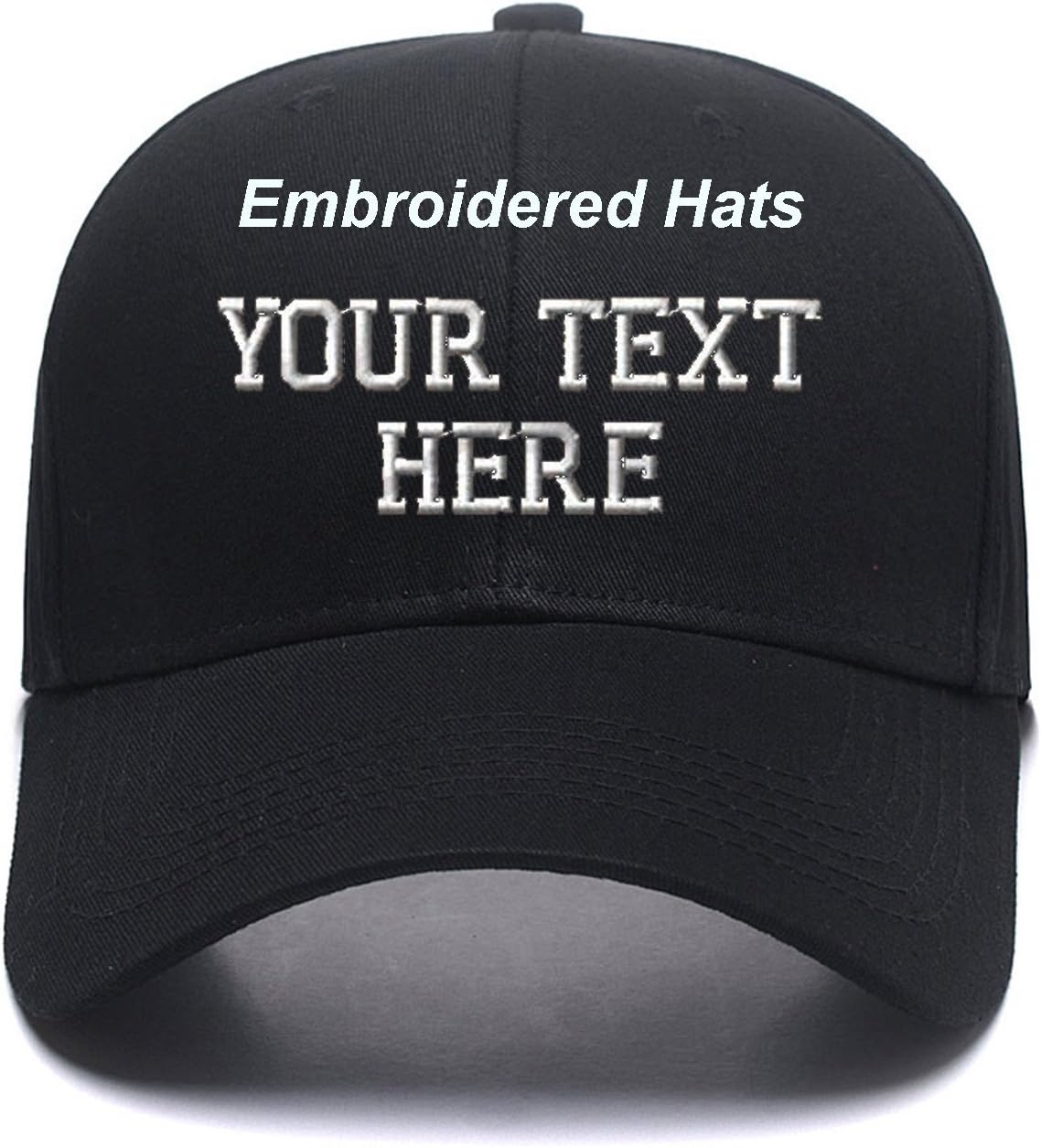 - Custom Embroidered Hats Your Own Text Curved Bill Hip Hop Snapback Baseball Hats