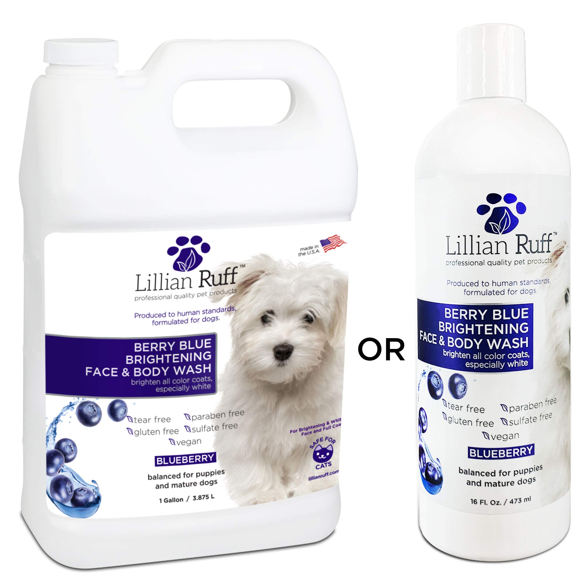 Buy Lillian Ruff Berry Blue Brightening Face and Body Wash for Dogs