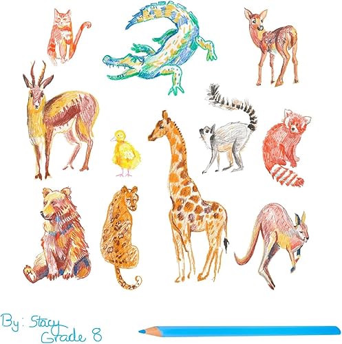 Miniatura 7 de Trail maker Lápices de colores a granel 100 paquetes para aulas, artistas, niños, adultos, lápices de colores a granel (10)