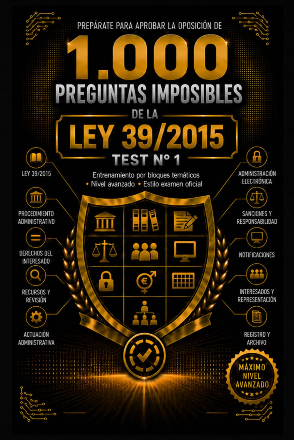1000 Preguntas Imposibles de la Ley 39/2015: Test avanzados con fundamento jurídico del Procedimiento Administrativo Común para oposiciones