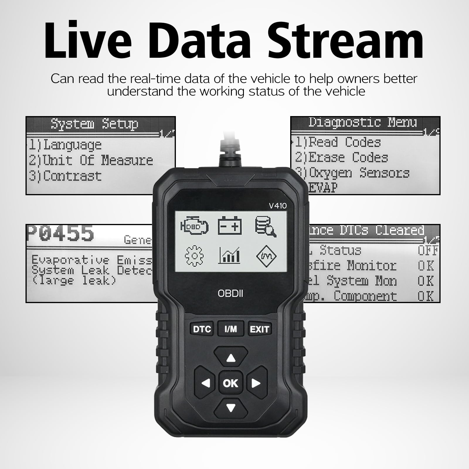 Amazon.co.jp: Lqito V410 車 OBD2 スキャナー コードリーダー