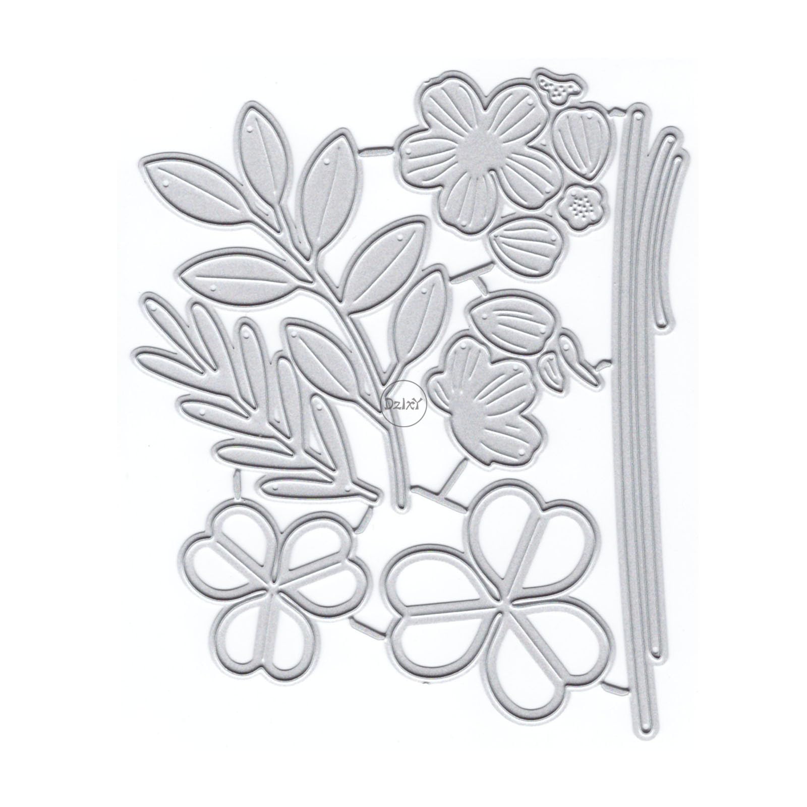 DzIxY Various Flowers Metal Sheets Metal Cutting Dies for Card Kit Die Cuts Paper Cuts Cutouts Trailer Machine Pocket Storage Templates — image 1
