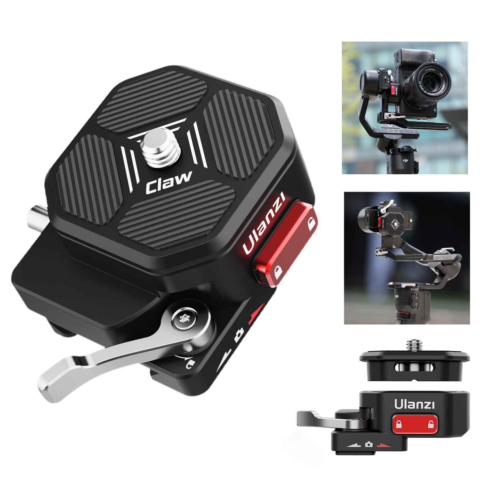 Amazon | Ulanzi DJI RS3 mini用クイックリリース Clawクイックシュー  