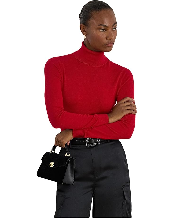 Lauren Ralph Lauren Silk-Blend Turtleneck Sweater - Main View