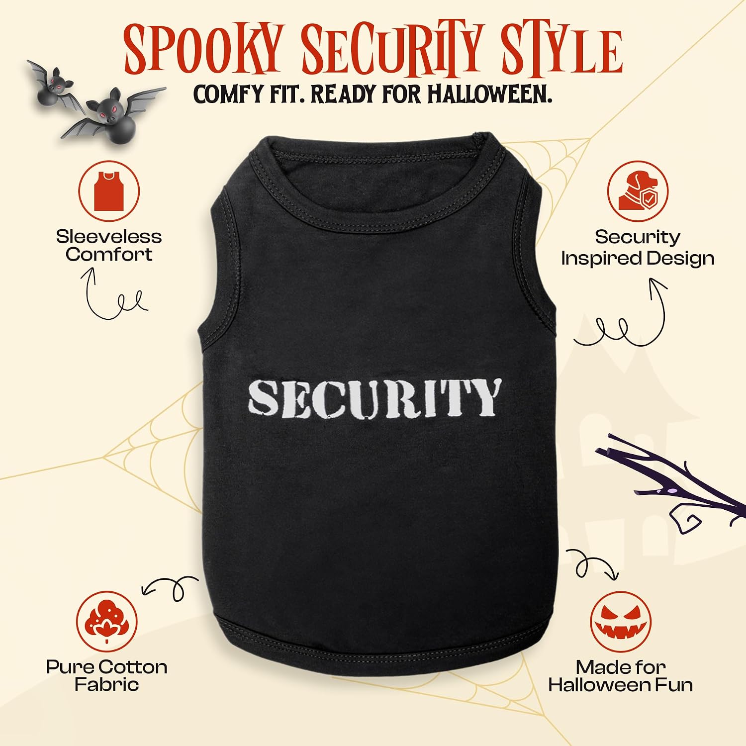 Parisian Pet Dog Halloween Costume - Security Halloween Shirt for Dogs image 2