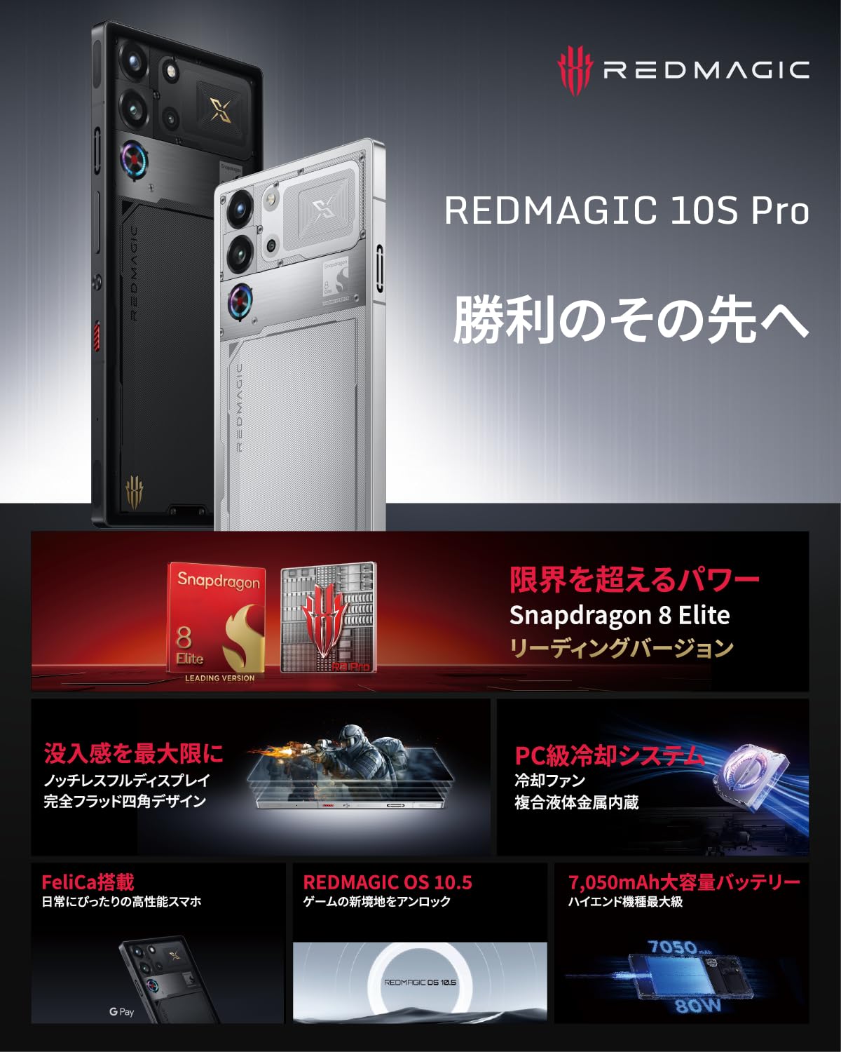 Amazon | 【VGP2026受賞】REDMAGIC 10S Pro【日本正規代理店】Android