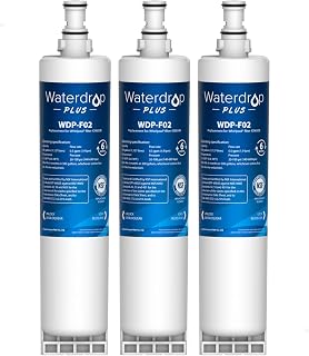 Waterdrop Plus 4396508 Refrigerator Water Filter, NSF 401&53&42 Certified, 𝐑𝐞𝐝𝐮𝐜𝐢𝐧𝐠 𝐏𝐅𝐀𝐒, Replacement for Whirlpool® 4396508, 4396510, NLC240V, EveryDrop® Filter 5, EDR5RXD1, Pack of 3