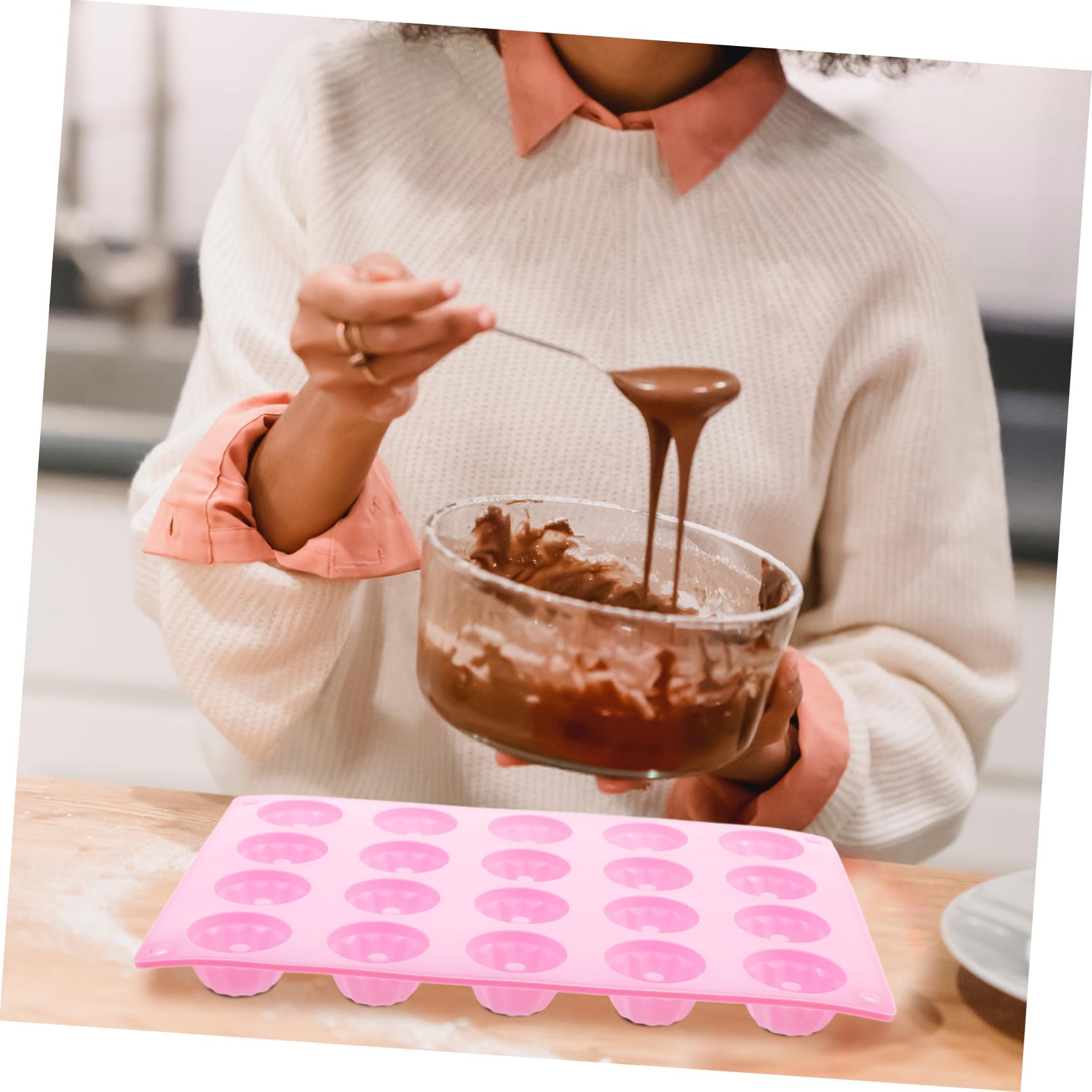 Silikon Kuchenform mit 20 Mulden für Brot und Muffins