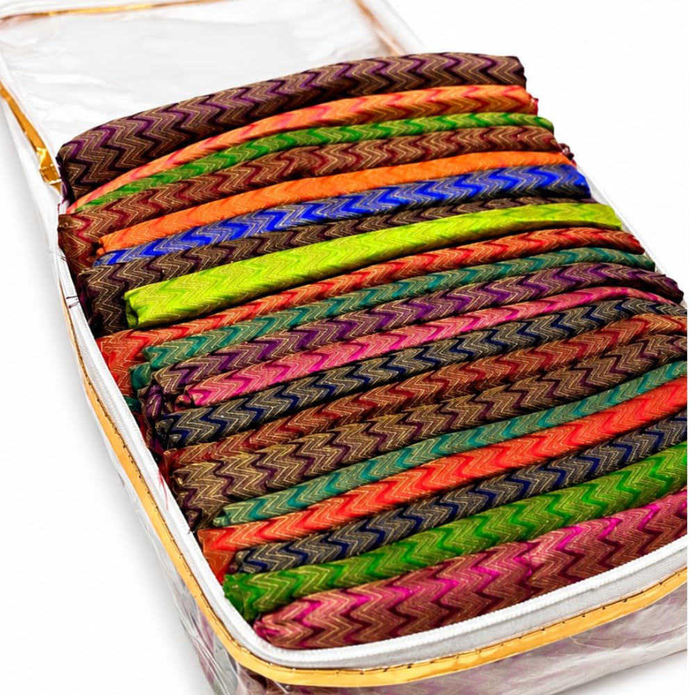 Women’s Unstitched Silk Blouse Fabric Combo Pack of 10|Multicolor|1Meter Each, Festive Blouse Material-image-41