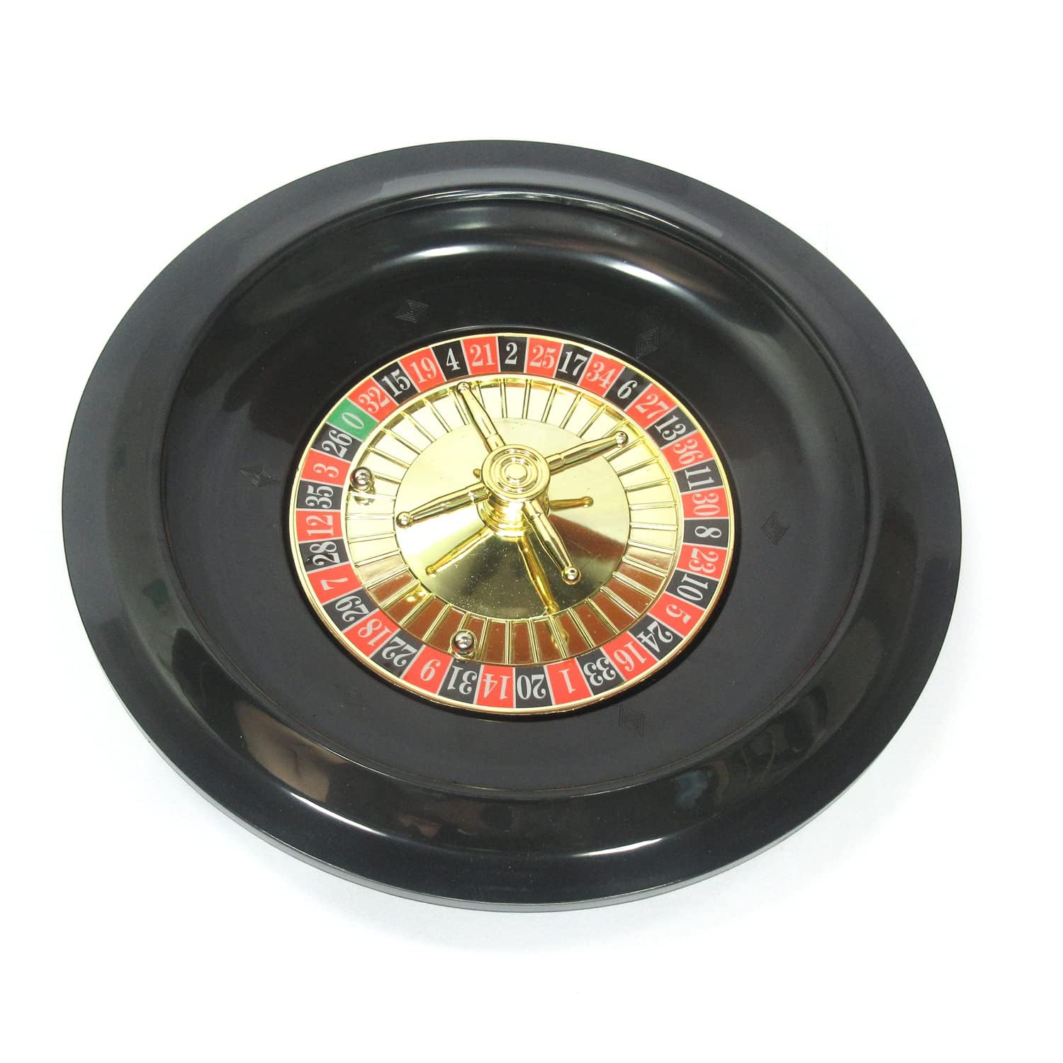 Tavolo da Roulette, Il Kit da Gioco Casinò con Set di Roulette 10" Contiene Una Ruota della in plastica, fiches, Carte, Un Layout in Feltro, for Serata Giochi a casa o Festa in Discoteca
