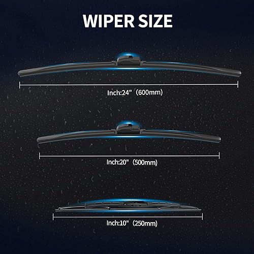Miniatura 9 de 3 limpiaparabrisas delantero y trasero, limpiaparabrisas de repuesto para BMW X5 G05 2019 2020 2021 2022 2023