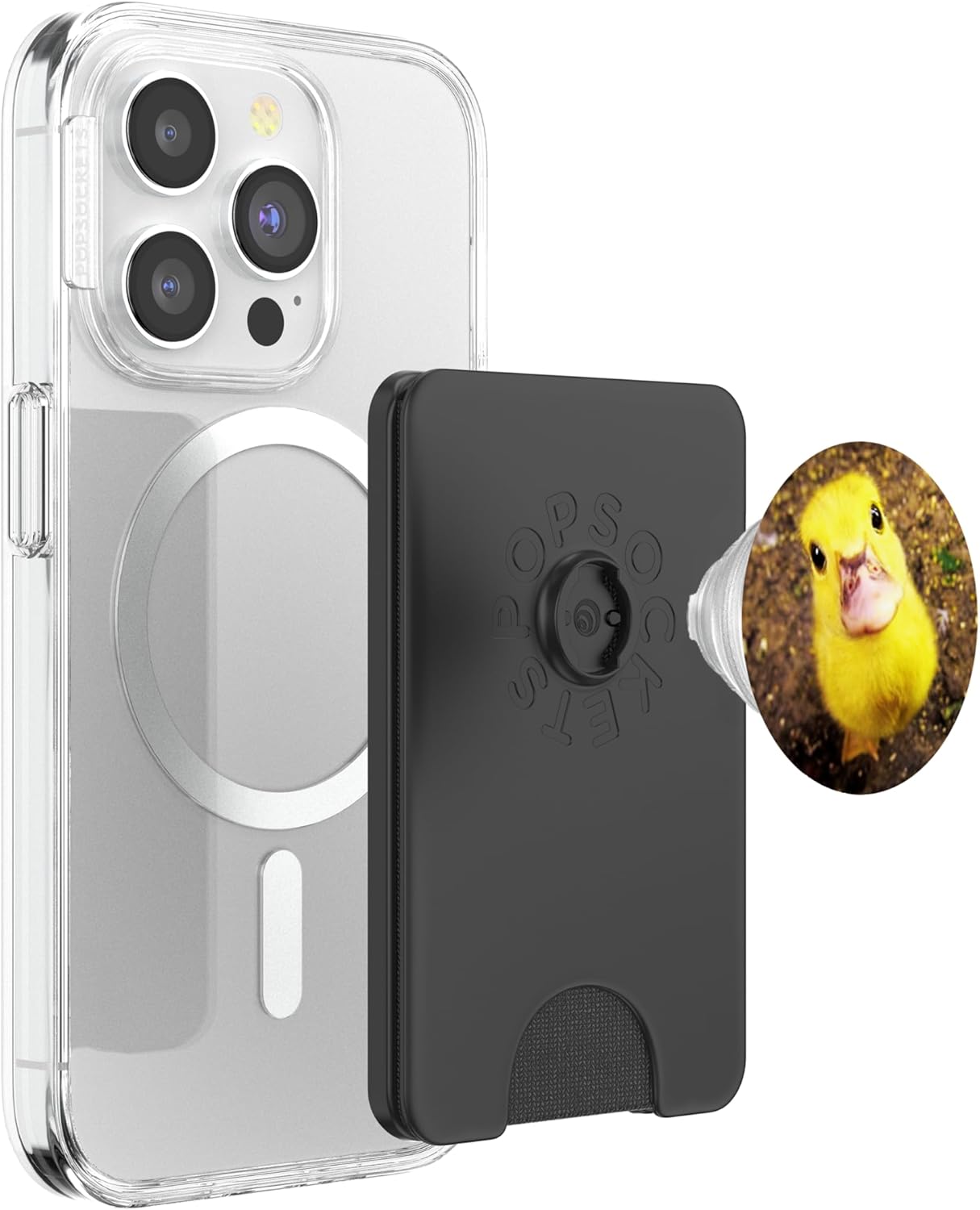 Cute Duck Pop Socket Yellow Bird PopSockets PopWallet for MagSafe