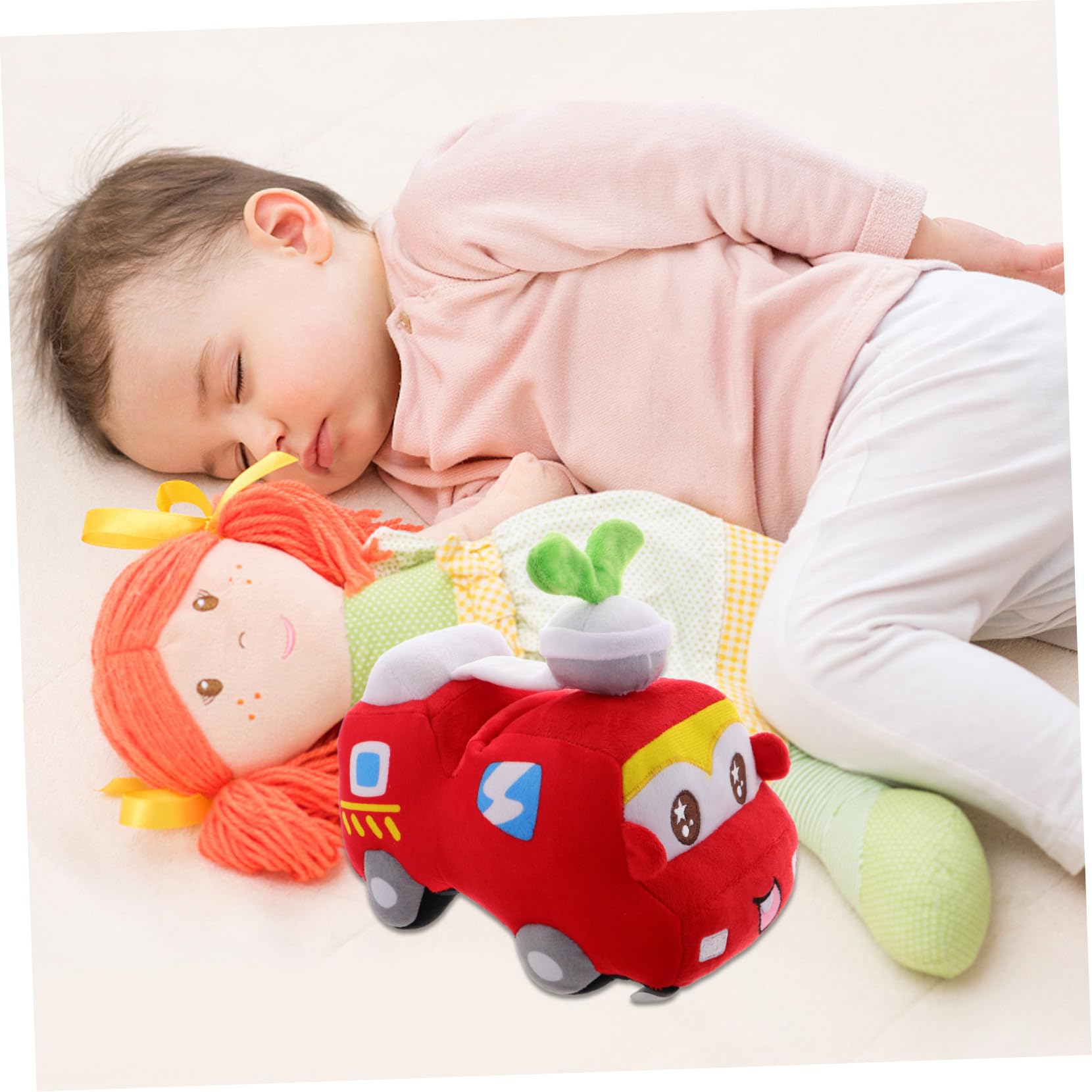 Camión de Bomberos de Peluche Rojo Relleno de PP Algodón