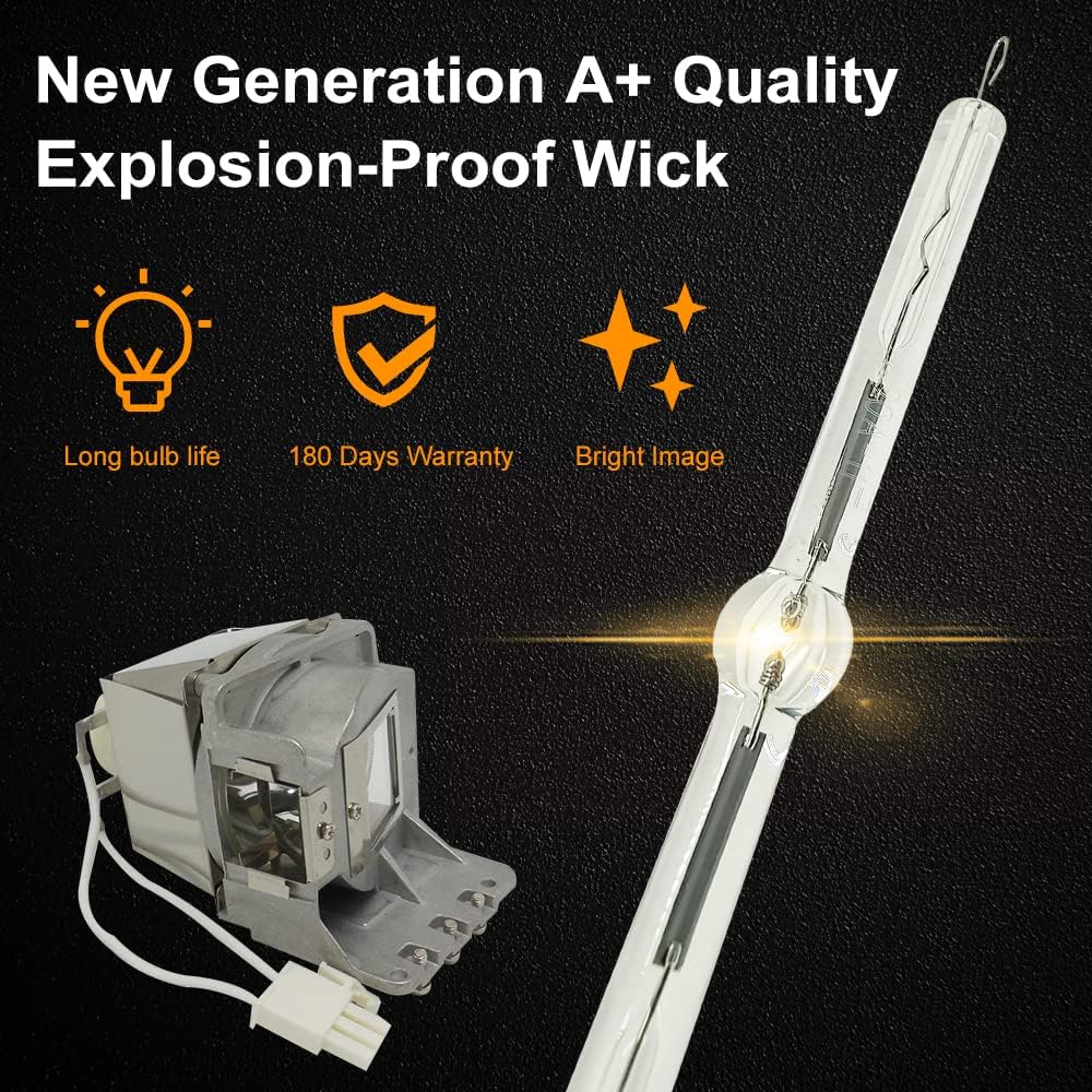 A+ Quality SPLAMP087 Replacement Projector Lamp Bulb with Housing Compatible with Infocus SP-LAMP-087 IN122A IN124A IN124STA IN126A IN126STA IN2124A IN2126A IN2128HDA