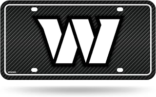 NFL Rico Industries Carbon Fiber Metal Tag Metal Auto Tag 8.5" x 11" - Great for Truck/Car/SUV