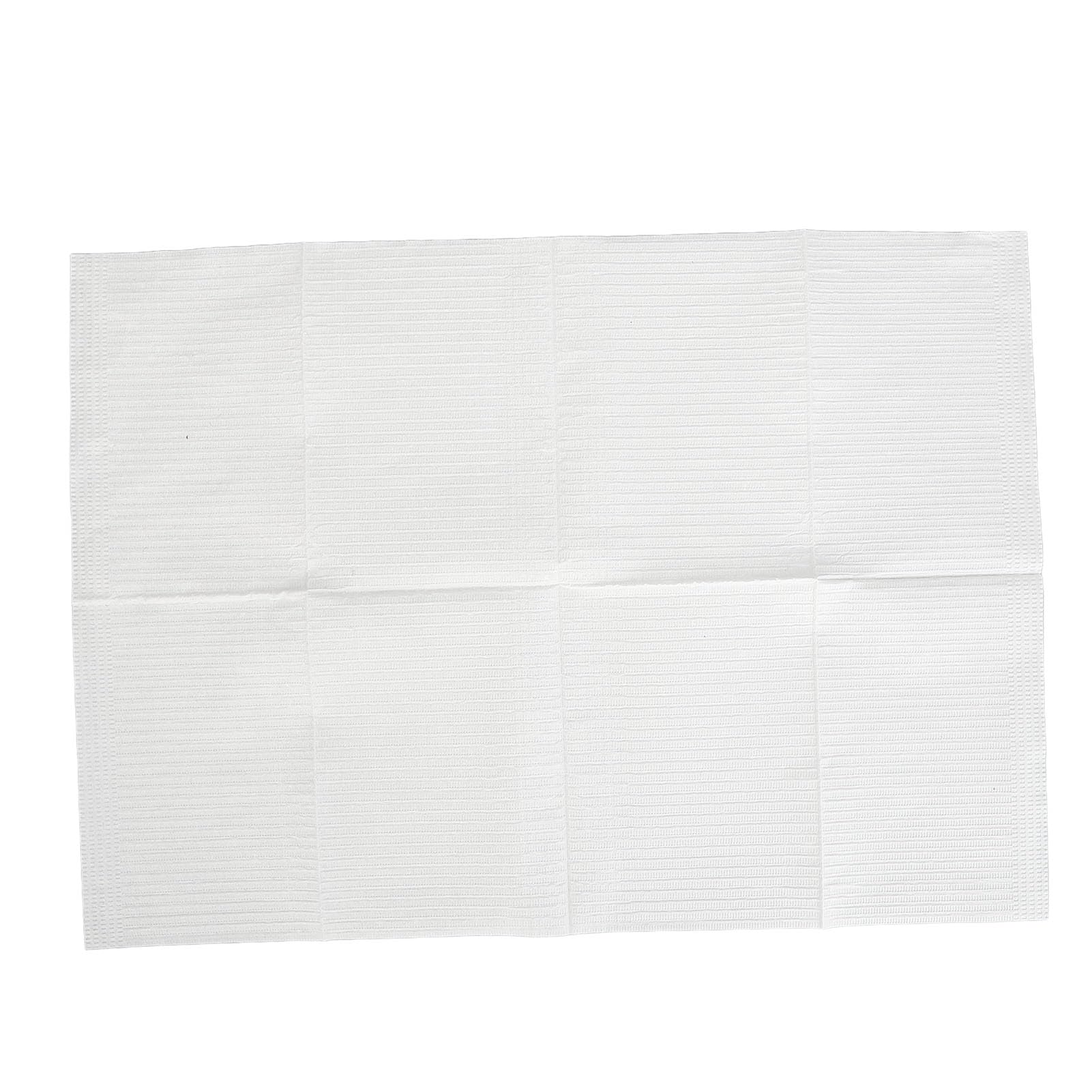 Serviettes de Table à Ongles Jetables, Bavoirs Dentaires Imperméables, Couverture de Plateau Médical Confortable, 80 Pièces (WHITE)
