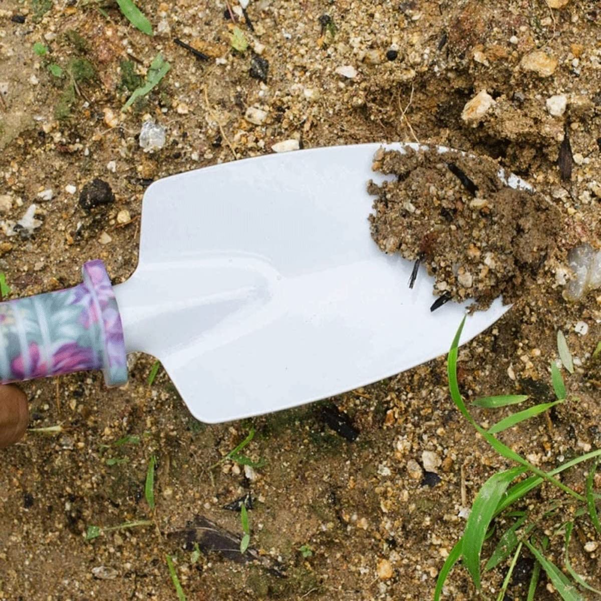 Gartengeräte-Set, 10 Stück Gartengeräte mit Lila Blumendruck, Gartenhandwerkzeuge mit Tragetasche Gartenarbeit Geschenke for Frauen Gartengeschenke für Frauen Männer