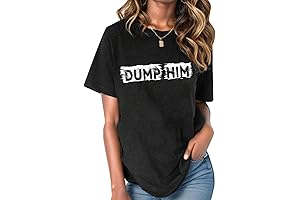 Say Dump him and Move on Graphic Letter Print T-Shirt