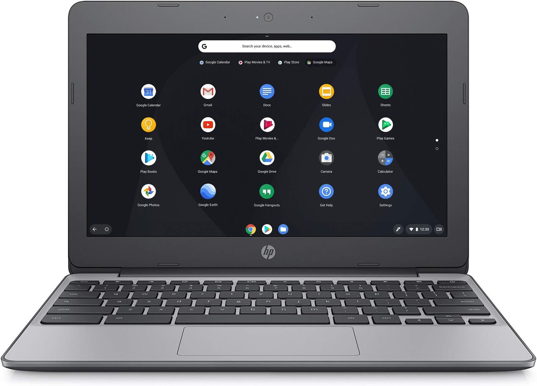 HP Chromebook 11v001na 11.5 Inch Laptop (Silver) (Intel N3060, 4 GB