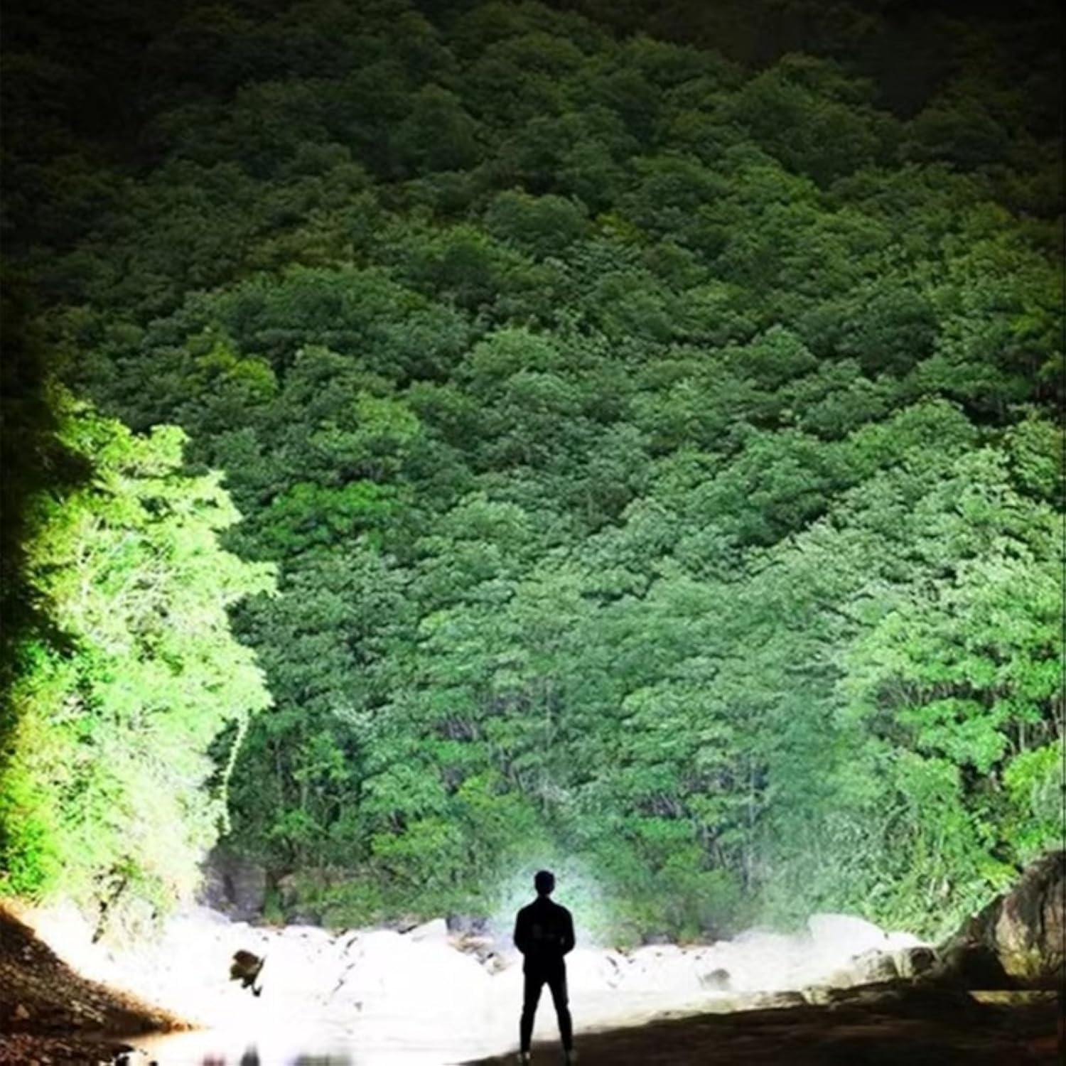 Brightest Flashlight in the World USB-C Rechargeable + Mini 365nm UV Flashlight, OLED Power Display, Adjustable Focus, Multiple Modes, and Red Side Light for Camping, Emergencies, Hiking, Home Use