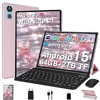 Tablet 10 Pollici Android 15 Tablets con Gemini AI, 64GB+2TB TF