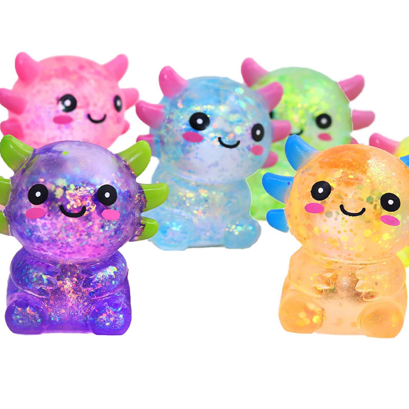 Squishy Axolotl Stress Balls,Sensory Axolotls Fidget Toys for Adults,Cute Malt Sugar Animal Stress Relief Axolotls Toys, Gift for Fathers Day, Anxiety Relief Squishy — image 1