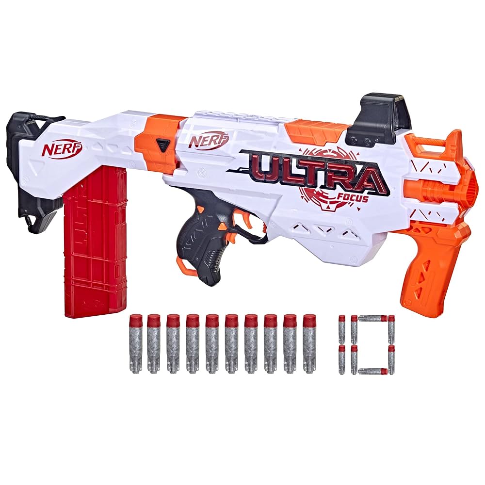 NERF ULTRA トイガンセット 3種 Amazon.com: Nerf Ultra Focus Motorized Blaster, 10-Dart Clip