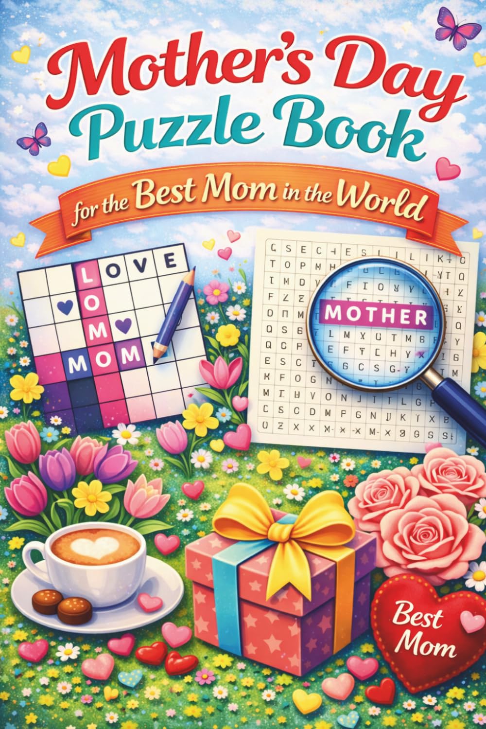 Mother’s Day Puzzle Book for the Best Mom in the World: A Special Mother’s Day Gift – Filled with Relaxing Puzzles and Heartwarming Moments to Unwind