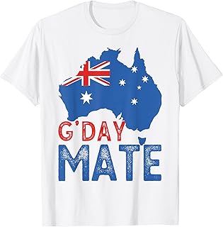 Australia G'Day Mate Shirt Funny Kangaroo Aussies Good Day T-Shirt