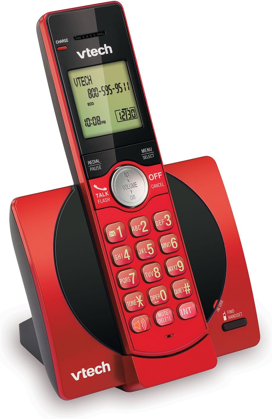 VTech CS6919-16 DECT 6.0 Cordless Phone with Caller ID - Red