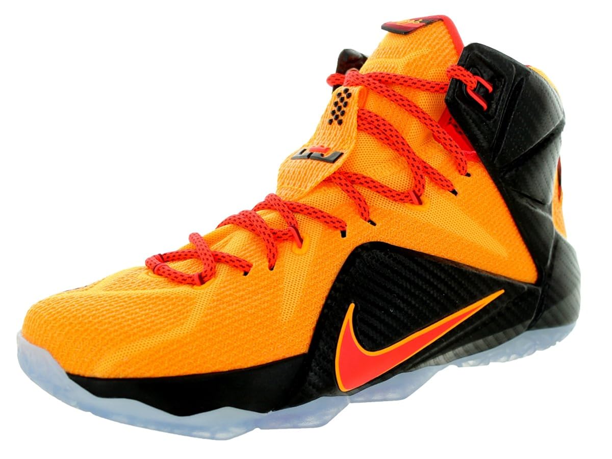 bright orange basketball shoes