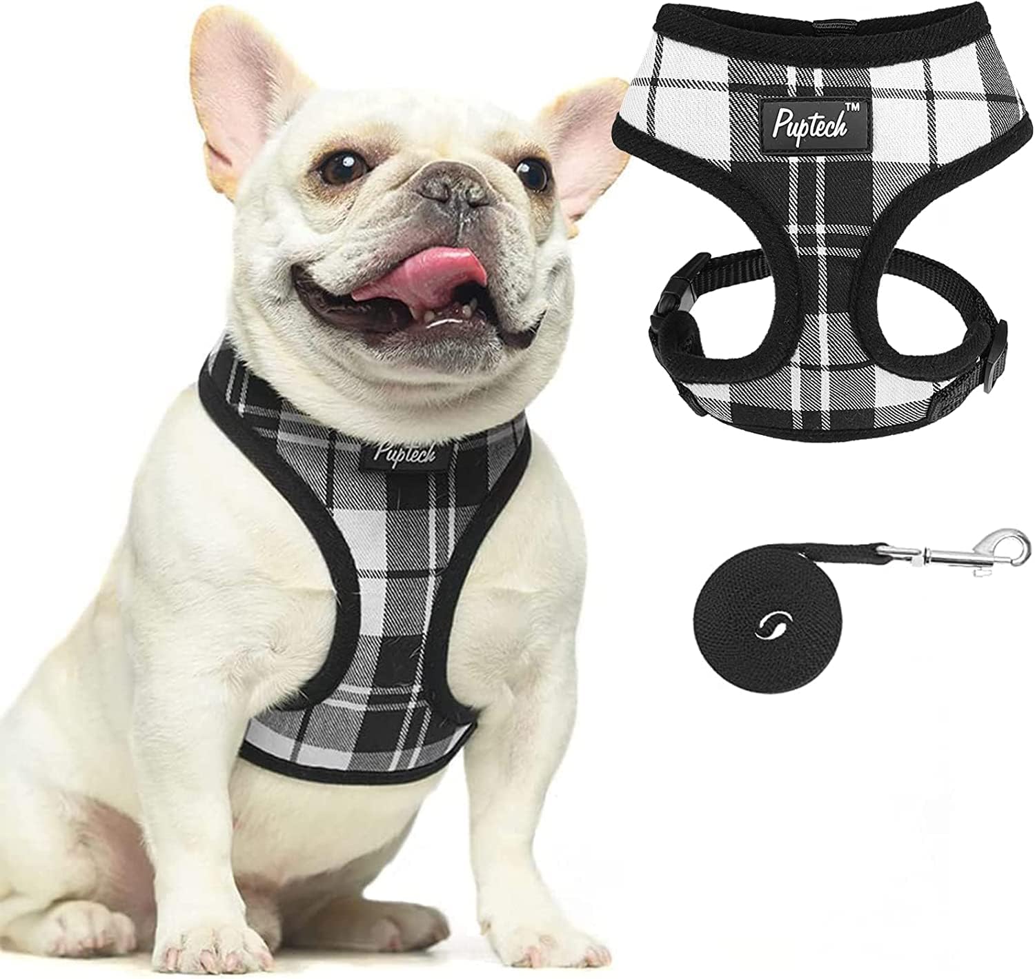 PUPTECK Dog Harness Small Dog Soft Mesh Pet Puppy Cat Comfort Padded