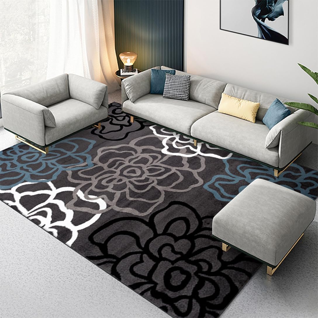 ラグ カーペット ラグマット 北欧 長方形 柔らかい 軽量 オールシーズン適用 子供部屋 リビング ベッドルーム 耐摩耗性 滑り止め