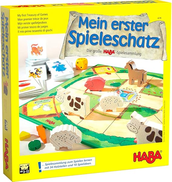 Haba 4278 - Mein erster Spieleschatz Die große Haba-Spielesammlung, 10 unterhaltsame Brett ...