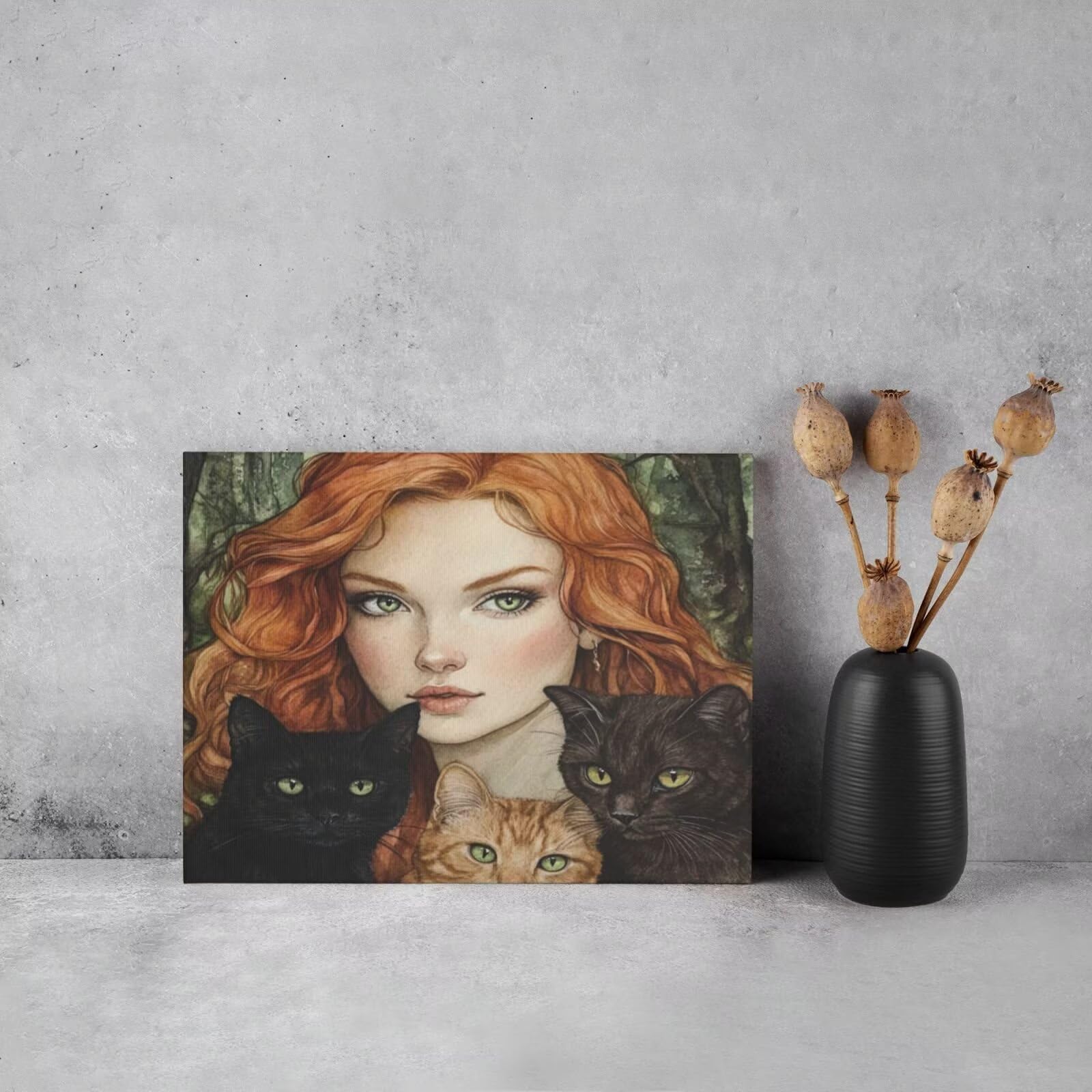 Malen nach Zahlen für Erwachsene, Motiv: Prinzessin, Katze, Malen nach Zahlen für Anfänger, Acryl Peinture a Numero mit 6 Pinseln, DIY-Ölgemälde Kunsthandwerk für Wanddekoration – (90 x 70 cm