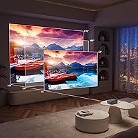 Vista 5 de Mini proyector WiFi Bluetooth, proyector 720P altavoz integrado, proyector de video portátil, proyector de película casera compatible