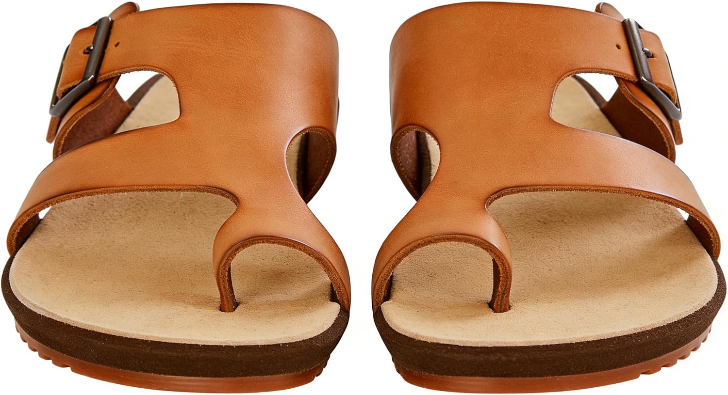 Mens Cow Leather Flip Flops Sandals