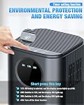 60 OZ Small Dehumidifiers for Home, with 7 Color LED Light, 8/12/24H Timer, 44dB Ultra-Quiet, Energy Saving Small Dehumidifier for Bedroom, Living Room, Office