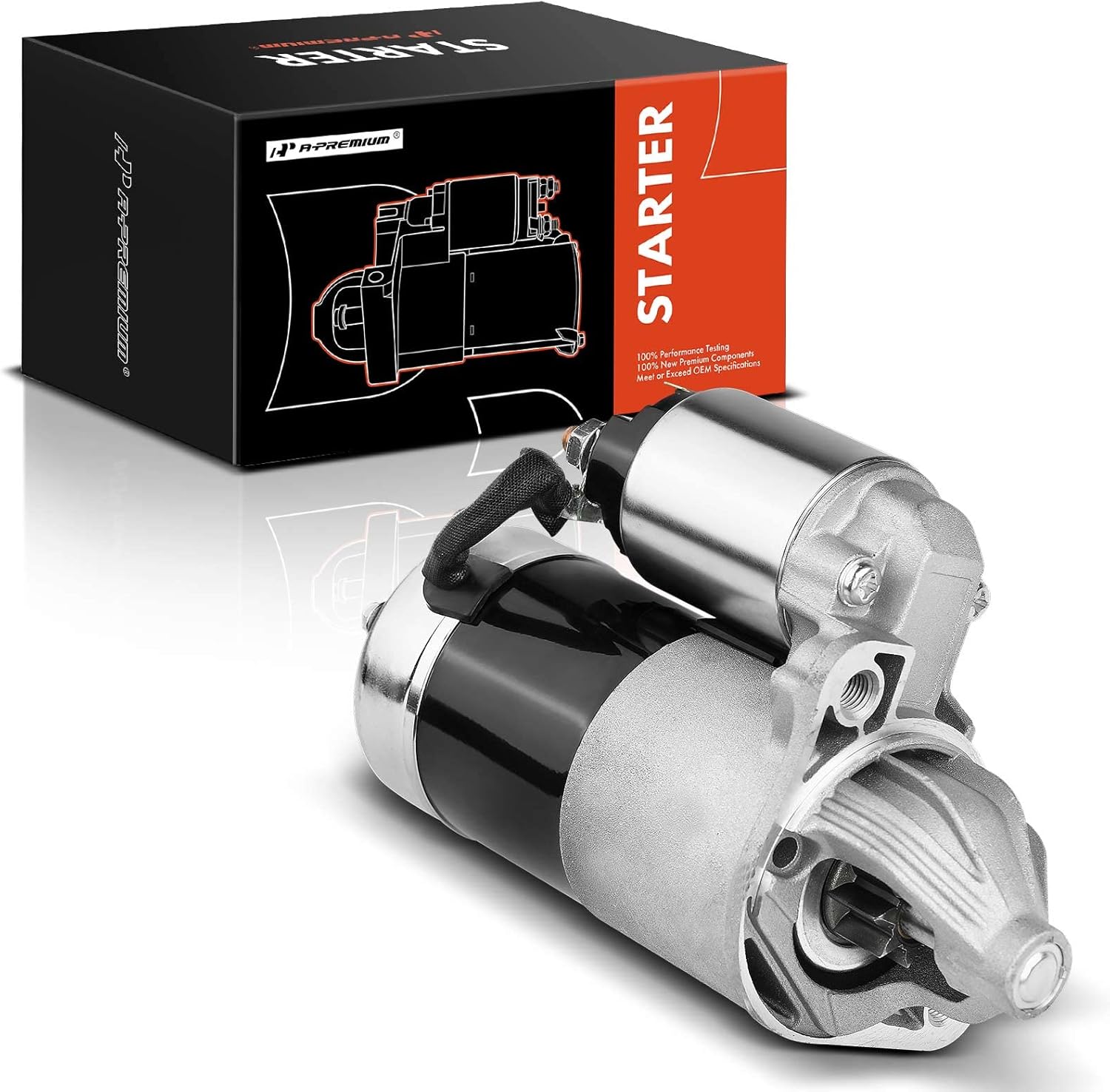 A-Premium Starter Motor Compatible with Mitsubishi Montero 89-02, 3000GT 98-95 & Dodge Stealth 91-96 & Hyundai Sonata 90-94, V6 3.0L, 12V 1.2KW 8-Teeth CW, Replace# 36100-35010, M1T71381