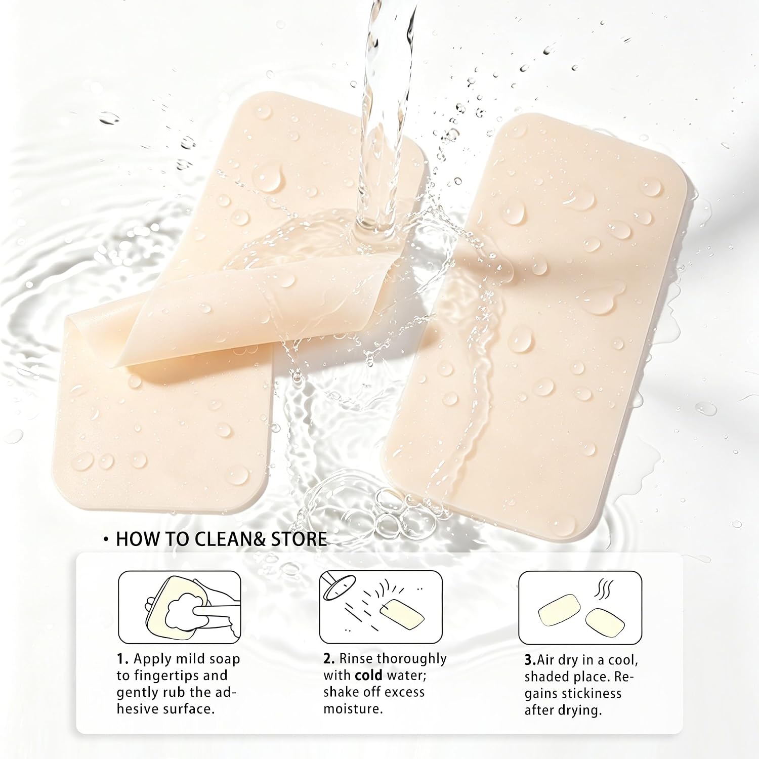 Silicone Boob Tape for Breast Lift & Push Up, Reusable Skin-Friendly Adhesive Tape with 4 Pcs 5cm Nipple Covers